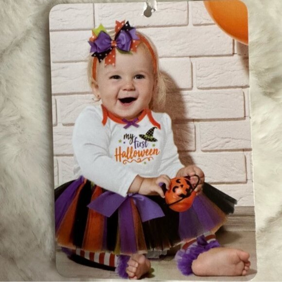 Baby Essentials | "My First Halloween" 4 Piece Set | Size 9 Months - Picture 13 of 14